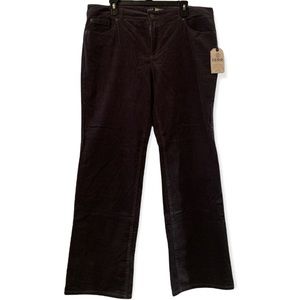 Izod Charcoal Gray Corduroy bootcut Jean Size 16